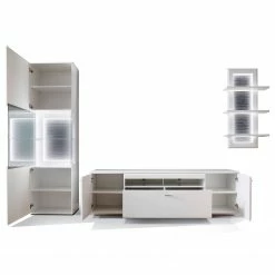 Loftscape Wohnwand Cassville II (3-teilig) - Matt Weiß / Anthrazit -Wohnzimmermöbel boutique en ligne 1000226402 200925 06054000022 DETAILS P000000001000226402