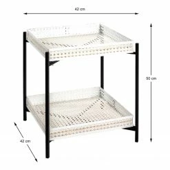 Loftscape Beistelltisch Whiteville III - Metall - Cremeweiß / Schwarz -Wohnzimmermöbel boutique en ligne 1000227253 201006 13150600079 SKETCH DETAILS P000000001000227253 sketch