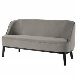 Ridgevalley Sofa Voiteur (2,5-Sitzer) - Microfaser Sela: Grau - Buche Dunkel