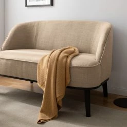 Ridgevalley Sofa Voiteur (2-Sitzer) - Webstoff Noela: Cappuccino - Buche Dunkel -Wohnzimmermöbel boutique en ligne 1000227376 210426 16055100174 DETAILS P000000001000227376