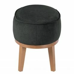 Ridgevalley Polsterhocker Voiteur - Webstoff Nere: Schwarz - Buche Hell -Wohnzimmermöbel boutique en ligne 1000227414 210414 06451800141 DETAILS P000000001000227414