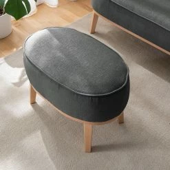 Ridgevalley Polsterhocker Voiteur - Webstoff Nere: Schwarz - Buche Hell -Wohnzimmermöbel boutique en ligne 1000227414 210426 16124100268 MOOD DETAILS P000000001000227414 mood