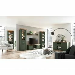 Norrwood TV-Lowboard Cardet - Moosgrün / Eiche Wotan Dekor -Wohnzimmermöbel boutique en ligne 1000227555 201016 13025300004 MOOD DETAILS P000000001000227555 mood