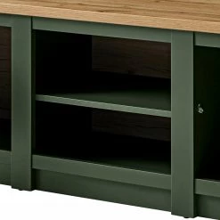 Norrwood TV-Lowboard Cardet - Moosgrün / Eiche Wotan Dekor -Wohnzimmermöbel boutique en ligne 1000227555 201016 13025900009 DETAILS P000000001000227555