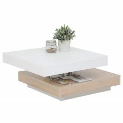 Loftscape Couchtisch Dyan - Weiß / Eiche Sonoma Dekor 7 Loftscape Couchtisch Dyan - Weiß / Eiche Sonoma Dekor -Wohnzimmermöbel boutique en ligne 1000227862 201016 14034100032 DETAILS P000000001000227862