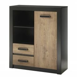 Red Living Kommode Bozel - Kastanie Dekor / Grau