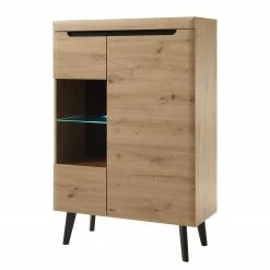 Loftscape Highboard Tornac I - Eiche Artisan Dekor / Schwarz