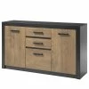 Red Living Sideboard Bozel I - Kastanie Dekor / Grau