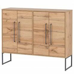 Schildmeyer Kommode Limmo I - Eiche Landhaus Dekor / Schwarz