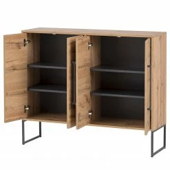 Schildmeyer Kommode Limmo I - Eiche Landhaus Dekor / Schwarz -Wohnzimmermöbel boutique en ligne 1000228654 201022 14493200028 DETAILS P000000001000228654