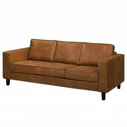 Norrwood 3-Sitzer Sofa MAISON - Mischgewebe Xia: Cognac - Ohne Schlaffunktion