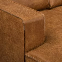 Norrwood Ecksofa MAISON 1-Sitzer mit Longchair - Mischgewebe Xia: Cognac - Breite: 150 cm - Longchair davorstehend links -Wohnzimmermöbel boutique en ligne 1000230440 210205 13453100106 DETAILS P000000001000230440