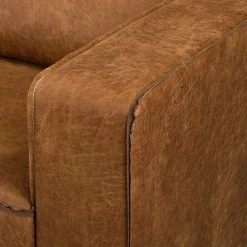 Norrwood Ecksofa MAISON 1-Sitzer mit Longchair - Mischgewebe Xia: Cognac - Breite: 150 cm - Longchair davorstehend links -Wohnzimmermöbel boutique en ligne 1000230440 210205 13453200107 DETAILS P000000001000230440