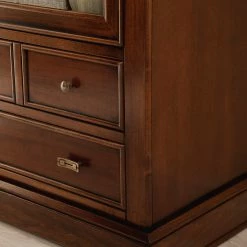 Ridgevalley Standvitrine Brieux - Tulpenbaum teilmassiv - Tulpenbaum Antik -Wohnzimmermöbel boutique en ligne 1000230613 201113 12531200038 DETAILS P000000001000230613