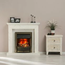 Loftscape Elektrokamin Boyne - Marmor Weiß Dekor -Wohnzimmermöbel boutique en ligne 1000230615 201113 12533200058 MOOD DETAILS P000000001000230615 mood