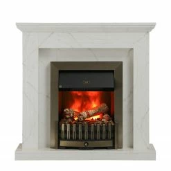 Loftscape Elektrokamin Boyne - Marmor Weiß Dekor -Wohnzimmermöbel boutique en ligne 1000230615 201113 12533200059 DETAILS P000000001000230615