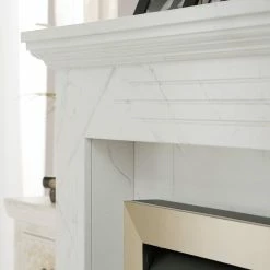 Loftscape Elektrokamin Boyne - Marmor Weiß Dekor -Wohnzimmermöbel boutique en ligne 1000230615 201113 12533300060 DETAILS P000000001000230615