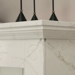 Loftscape Elektrokamin Boyne - Marmor Weiß Dekor -Wohnzimmermöbel boutique en ligne 1000230615 201113 12533500062 DETAILS P000000001000230615