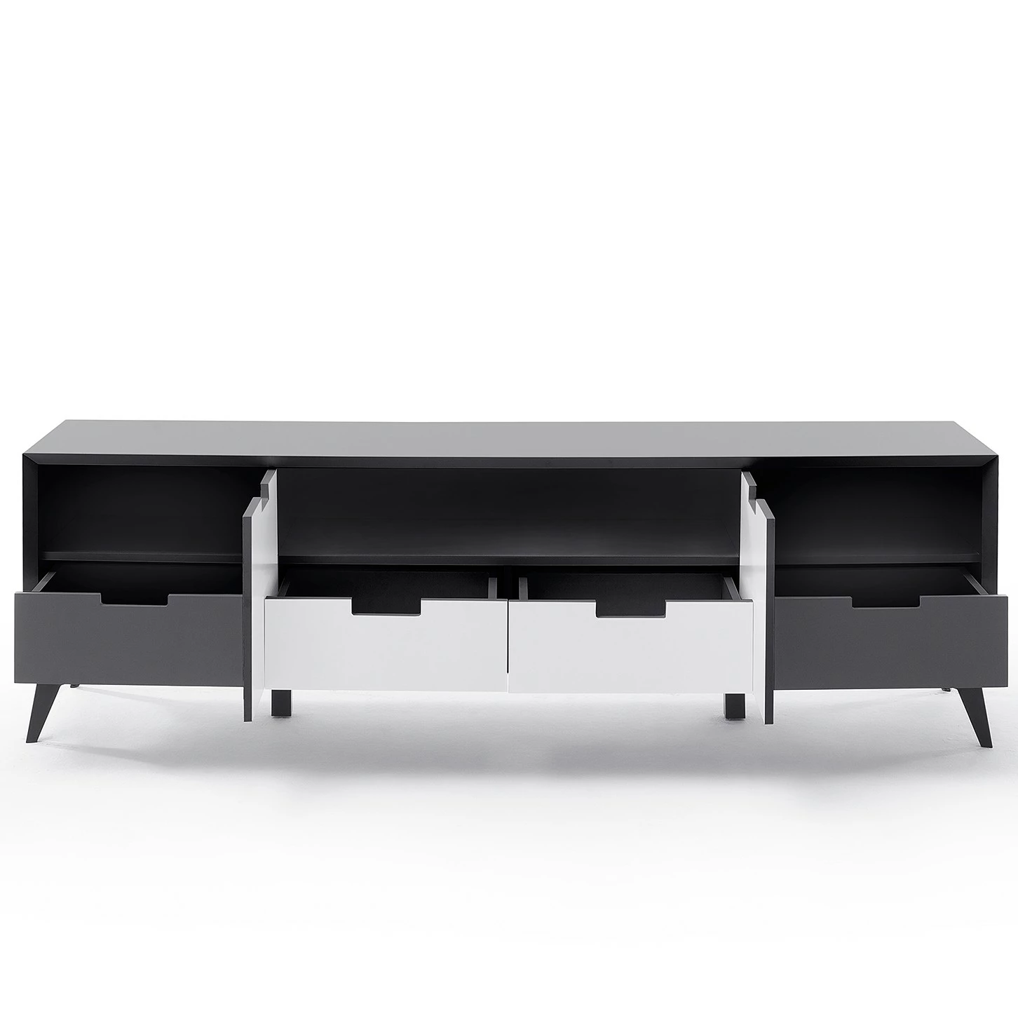 Loftscape TV-Lowboard Nevez - Weiß / Grau 6 Loftscape TV-Lowboard Nevez - Weiß / Grau – Bild 6