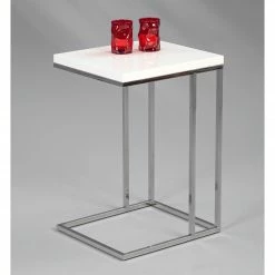 Loftscape Beistelltisch Yebles - Weiß / Silber -Wohnzimmermöbel boutique en ligne 1000231182 201118 12540700068 MOOD DETAILS P000000001000231182 mood