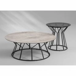 Loftscape Couchtisch Vergne - Glas / Metall - Grau / Schwarz 5 Loftscape Couchtisch Vergne - Glas / Metall - Grau / Schwarz -Wohnzimmermöbel boutique en ligne 1000231205 201118 12575700141 MOOD DETAILS P000000001000231205 mood