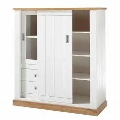 Ridgevalley Highboard Ollezy - Pinie Weiß Dekor / Eiche Wotan Dekor -Wohnzimmermöbel boutique en ligne 1000231950 201204 06214900016 DETAILS P000000001000231950