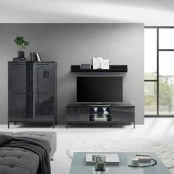 LC Spa Wandboard Mango - Hochglanz Schwarz -Wohnzimmermöbel boutique en ligne 1000235362 201208 10443700013 MOOD DETAILS P000000001000235362 mood