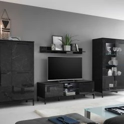 LC Spa Wandboard Mango - Hochglanz Schwarz -Wohnzimmermöbel boutique en ligne 1000235362 201208 10443900014 MOOD DETAILS P000000001000235362 mood