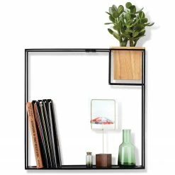 Umbra Wandregal Cubist I - Metall / Buche massiv - Schwarz / Buche -Wohnzimmermöbel boutique en ligne 1000235476 201214 15131500286 DETAILS P000000001000235476