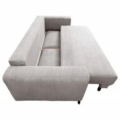 Fredriks Schlafsofa Full Sutton - Cord - Cordstoff Lola: Hellgrau -Wohnzimmermöbel boutique en ligne 1000235648 210210 13312700072 DETAILS P000000001000235648