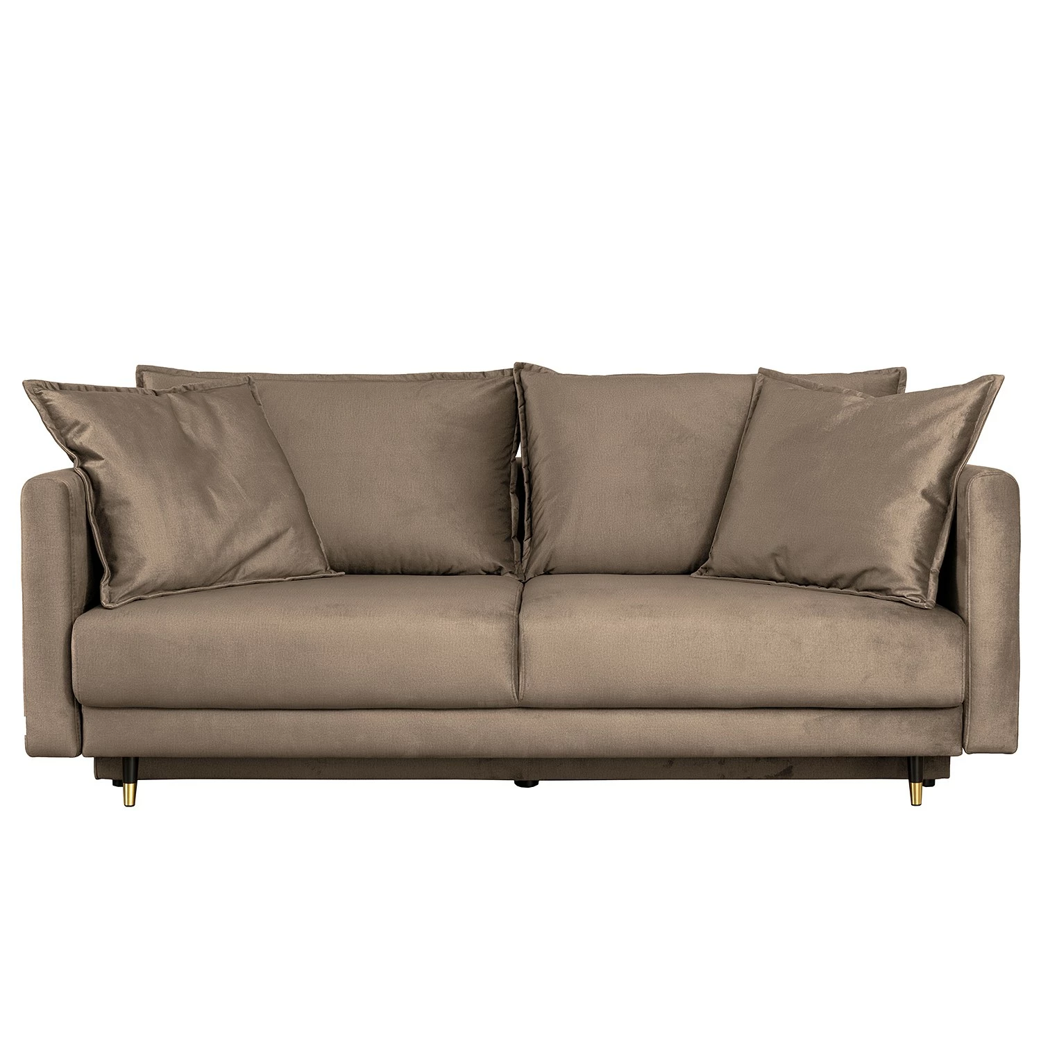 Jack & Alice Schlafsofa Oakpark - Samt - Samt Onoli: Hellbraun 3 Jack & Alice Schlafsofa Oakpark - Samt - Samt Onoli: Hellbraun – Bild 3