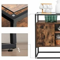 Red Living Kommode Cottage Hill III - Glas / Metall - Braun / Schwarz 16 Red Living Kommode Cottage Hill III - Glas / Metall - Braun / Schwarz -Wohnzimmermöbel boutique en ligne 1000235678 201210 06195200088 DETAILS P000000001000235678