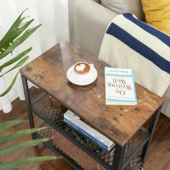 Red Living Beistelltisch Morristown I - Metall - Braun / Schwarz -Wohnzimmermöbel boutique en ligne 1000235680 201210 06202200104 MOOD DETAILS P000000001000235680 mood