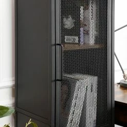 Red Living Regal Thenon - Schwarz / Braun -Wohnzimmermöbel boutique en ligne 1000235693 201210 06233800200 DETAILS P000000001000235693