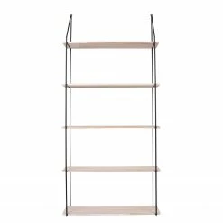 Norrwood Wandregal Carmaux - Paulownia massiv / Metall - Paulownia / Schwarz -Wohnzimmermöbel boutique en ligne 1000235941 201223 12280300062 DETAILS P000000001000235941