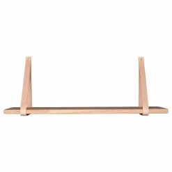 Naturoo Wandregal Clion - Gummibaum massiv / Echtleder - Gummibaum - Breite: 120 cm -Wohnzimmermöbel boutique en ligne 1000235955 201223 12280300106 DETAILS P000000001000235955