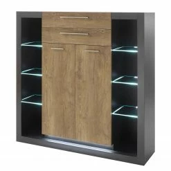 Red Living Highboard Talence - Kastanie Dekor / Grau