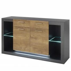 Red Living Sideboard Talence II - Kastanie Dekor / Grau