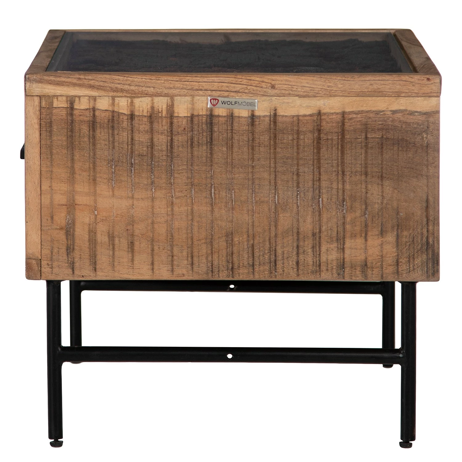 Ars Natura Couchtisch Roody I - Akazie massiv / Metall - Akazie / Schwarz 6 Ars Natura Couchtisch Roody I - Akazie massiv / Metall - Akazie / Schwarz – Bild 6