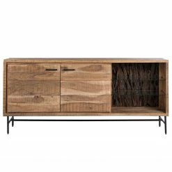 Ars Natura Sideboard Roody - Inkl. Beleuchtung - Akazie massiv / Metall - Akazie / Schwarz 19 Ars Natura Sideboard Roody - Inkl. Beleuchtung - Akazie massiv / Metall - Akazie / Schwarz -Wohnzimmermöbel boutique en ligne 1000238181 220420 030 DETAILS P000000001000238181