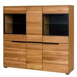 Naturoo Highboard Loray II - Eiche teilmassiv