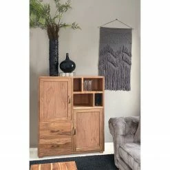Naturoo Highboard Valenton - Akazie massiv / Rattan -Wohnzimmermöbel boutique en ligne 1000239504 210108 13374200070 MOOD DETAILS P000000001000239504 mood