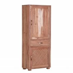 Naturoo Schrank Valenton - Akazie massiv / Rattan
