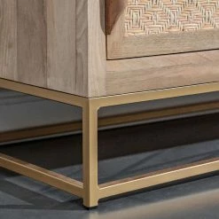 Naturoo TV-Lowboard Rumilly - Rattangeflecht / Mango massiv -Wohnzimmermöbel boutique en ligne 1000239524 210908 16520400007 DETAILS P000000001000239524