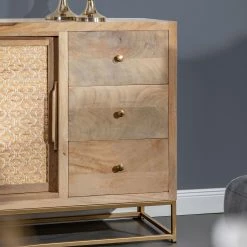Naturoo Sideboard Rumilly - Rattangeflecht / Mango massiv -Wohnzimmermöbel boutique en ligne 1000239527 210908 16520400025 DETAILS P000000001000239527