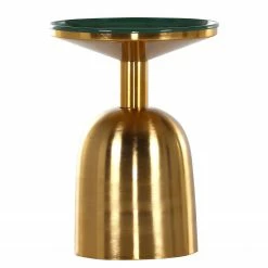 Red Living Beistelltisch Payzac III - Metall - Grün / Gold