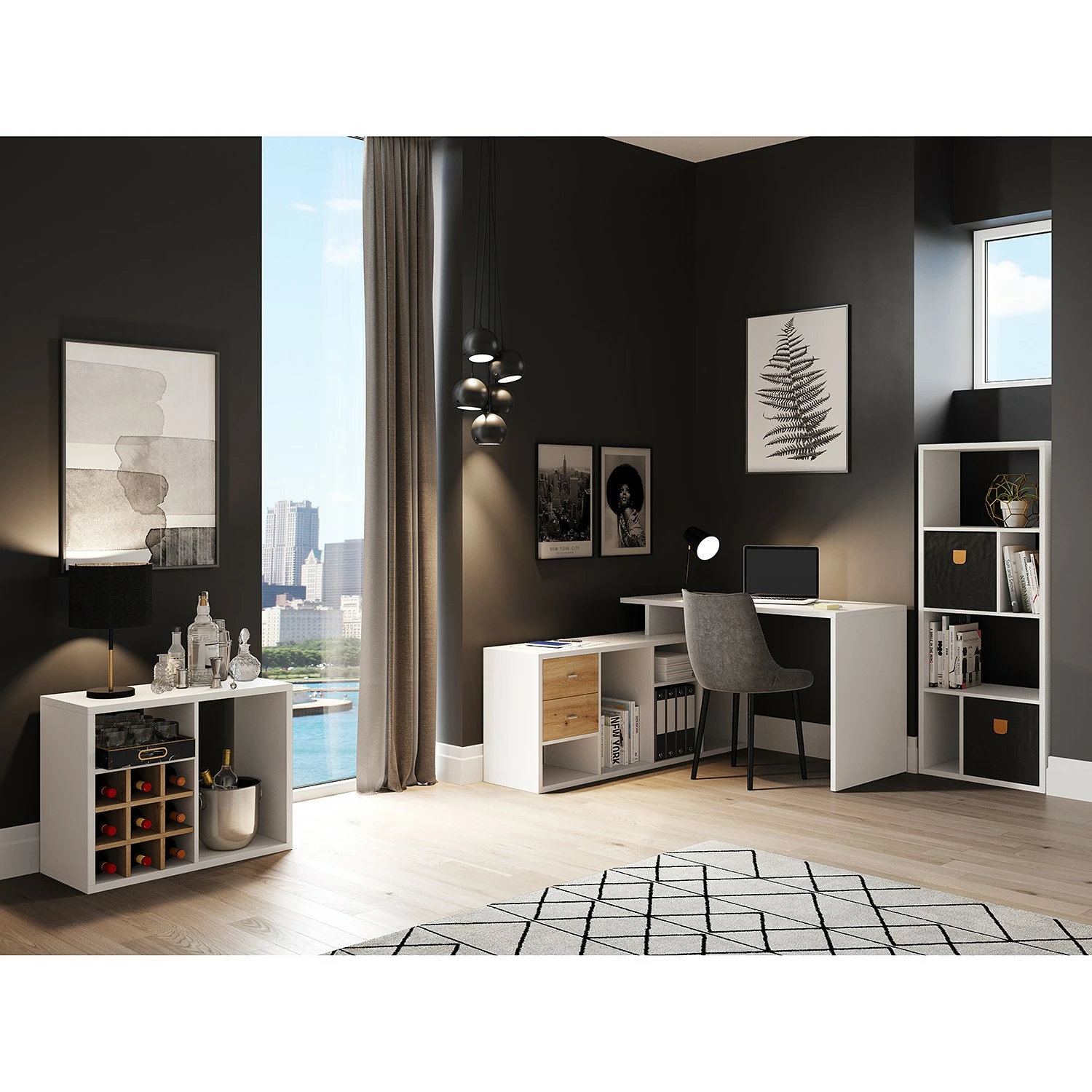 Loftscape Regal Attin IV - Weiß 2 Loftscape Regal Attin IV - Weiß – Bild 2