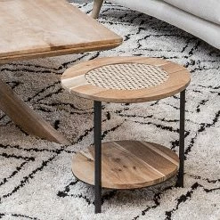 Red Living Beistelltisch Fenay IV (2er-Set) - Wiener Geflecht / Akazie massiv - Akazie / Schwarz 11 Red Living Beistelltisch Fenay IV (2er-Set) - Wiener Geflecht / Akazie massiv - Akazie / Schwarz -Wohnzimmermöbel boutique en ligne 1000240820 210303 06505100005 MOOD DETAILS P000000001000240820 mood