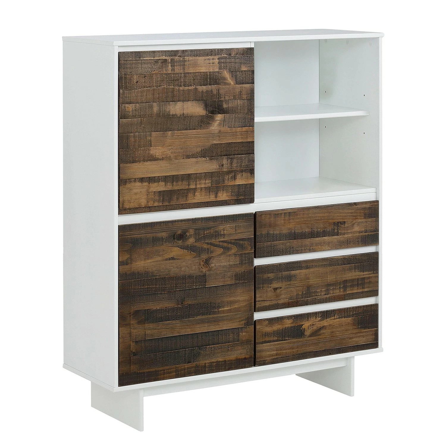 Loftscape Kommode Marnac II - Kiefer teilmassiv - Kiefer / Weiß 1 Loftscape Kommode Marnac II - Kiefer teilmassiv - Kiefer / Weiß