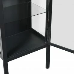 Loftscape Highboard Aregno - Glas / Metall - Schwarz - Breite: 55 cm -Wohnzimmermöbel boutique en ligne 1000241507 210113 13511700076 DETAILS P000000001000241507